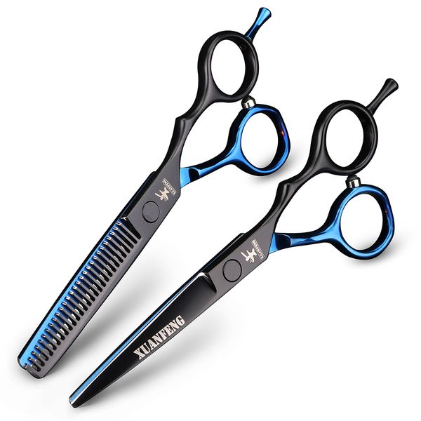 5.5 inch black blue hair cutting thinning scissors barber shop hairdressing scissors japan 440c shear
5.5 inch black blue hair cutting thinning scissors barber shop hairdressing scissors japan 440c shear