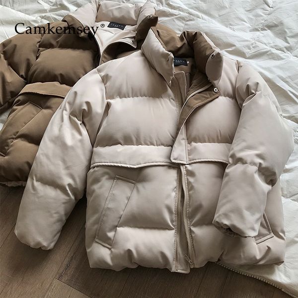 camkemsey winter coats women fashion stand collar korean casual solid thicken warm down cotton padded winter parkas jackets coat, Black
camkemsey winter coats women fashion stand collar korean casual solid thicken warm down cotton padded winter parkas jackets coat, Black