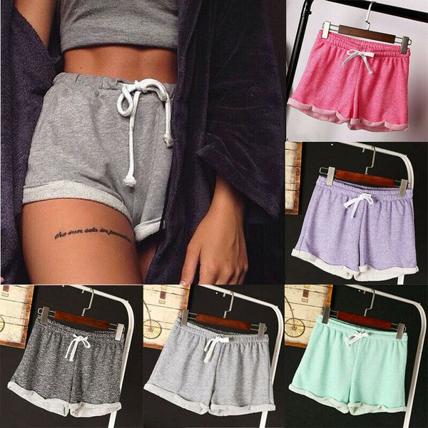 summer women girl shorts sport casual lace-up cotton shorts home holiday wear, White;black
summer women girl shorts sport casual lace-up cotton shorts home holiday wear, White;black