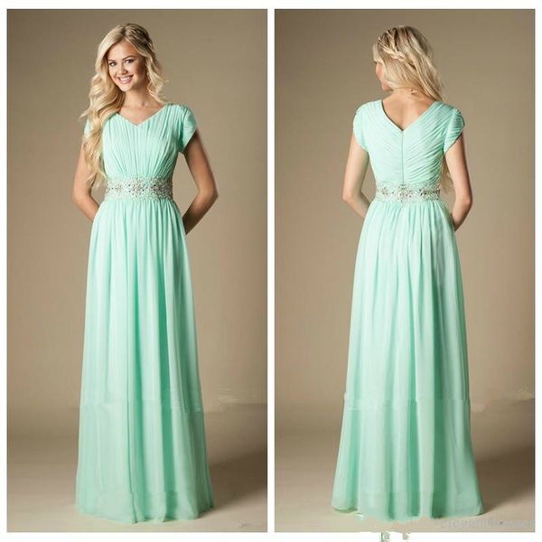 2020 v-neck short sleeves beaded waist long bridesmaid dresses modest a-line chiffon formal maid of honor dress wedding guest gown custom, White;pink
2020 v-neck short sleeves beaded waist long bridesmaid dresses modest a-line chiffon formal maid of honor dress wedding guest gown custom, White;pink