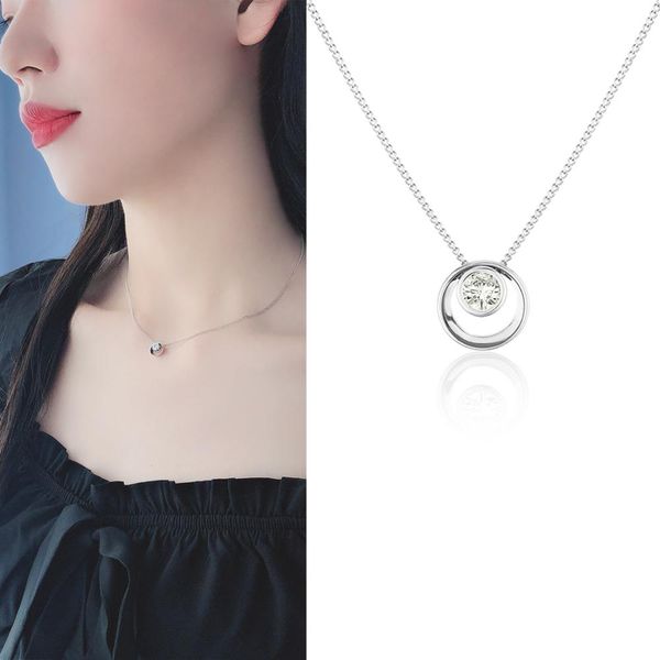 dainty round cz circle pendant necklaces women's weeding initial neck collares for girls statement clavicle chains jewelry cn70, Silver
dainty round cz circle pendant necklaces women's weeding initial neck collares for girls statement clavicle chains jewelry cn70, Silver