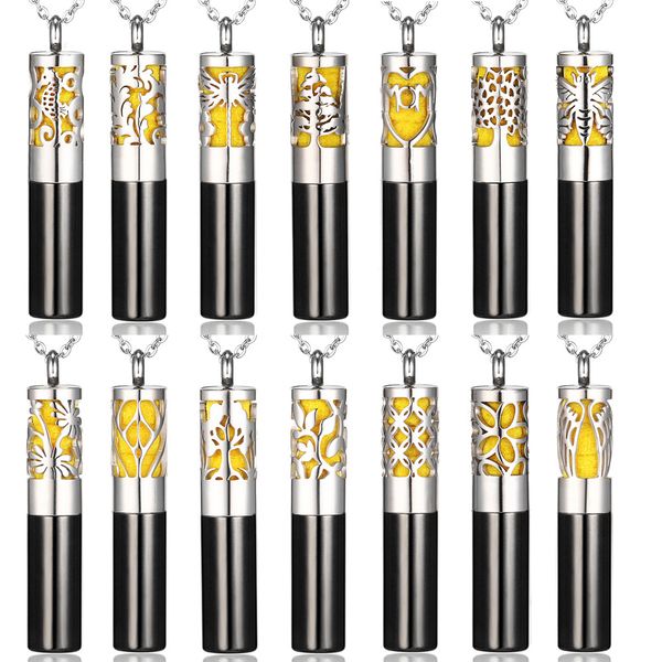 stainless steel essential oil bottle pendant cylindrical essential oil storage electroplated stainless steel hollow pendant necklace perfume, Silver
stainless steel essential oil bottle pendant cylindrical essential oil storage electroplated stainless steel hollow pendant necklace perfume, Silver