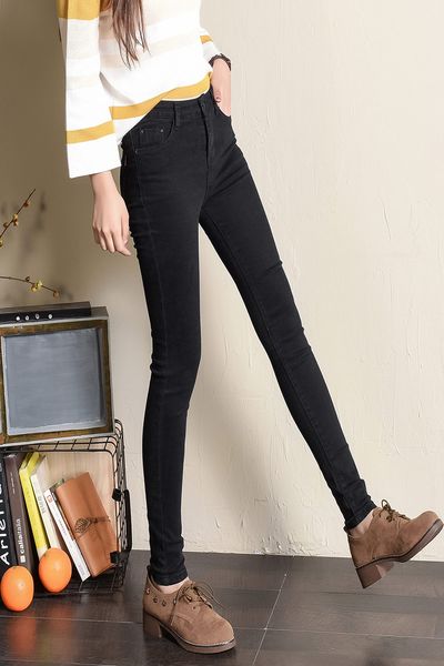 black tight jeans trousers and women code fat mm200 jin black bf elastic thin han edition students little pencil, Blue
black tight jeans trousers and women code fat mm200 jin black bf elastic thin han edition students little pencil, Blue