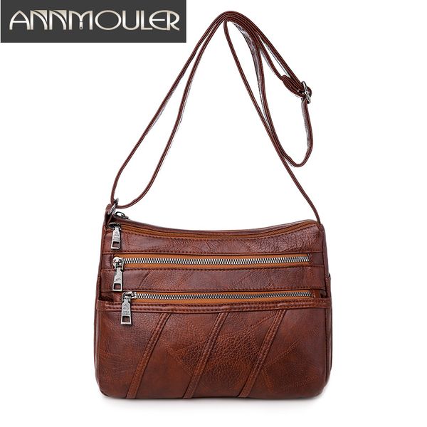 annmouler fashion shoulder bag for women pu leather crossbody bag soft messenger for girls female small purse sac a mai
annmouler fashion shoulder bag for women pu leather crossbody bag soft messenger for girls female small purse sac a mai