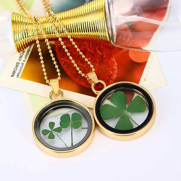 2019 round glass dried flower four leaf clover pendant necklaces bring lucky dried flowers charms jewelry for women/girl, Silver
2019 round glass dried flower four leaf clover pendant necklaces bring lucky dried flowers charms jewelry for women/girl, Silver