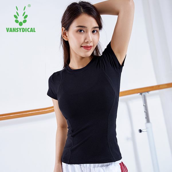 vansydical yoga shirt women compression crop sportswear for women gym clothing running short sleeve workout female, Black;blue
vansydical yoga shirt women compression crop sportswear for women gym clothing running short sleeve workout female, Black;blue