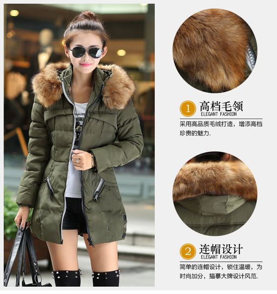bk female hooded long parka overcoat 2014 fashion double color zipper down coat elegant big fur collar womens winter jackets, Black
bk female hooded long parka overcoat 2014 fashion double color zipper down coat elegant big fur collar womens winter jackets, Black