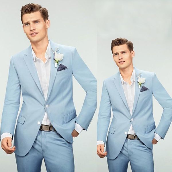 beach light blue groom wedding tuxedos two button notched lapel mens pants suits handsome men formal blazer(jacket+pants), Black;gray
beach light blue groom wedding tuxedos two button notched lapel mens pants suits handsome men formal blazer(jacket+pants), Black;gray