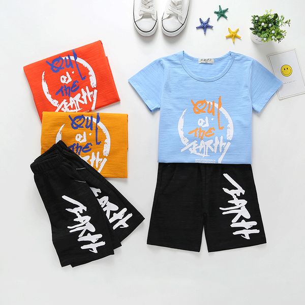 summer new style boy's clothes with short sleeves children's suit 2019 sports casual big boy baby short sleeve shorts two-piece, White
summer new style boy's clothes with short sleeves children's suit 2019 sports casual big boy baby short sleeve shorts two-piece, White