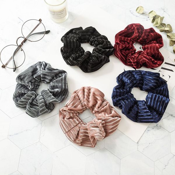1 pc large size stripe velvet scrunchies women ponytail holder hair rope tail wrap elastic hair bands girls accessories
1 pc large size stripe velvet scrunchies women ponytail holder hair rope tail wrap elastic hair bands girls accessories