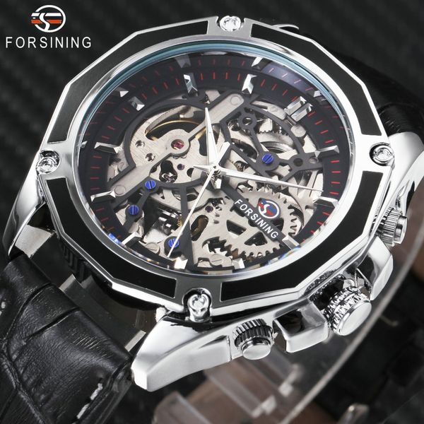 fosining fashion casual auto mechanical watch men leather strap 3d bolt skeleton dial mens watches watches top, Slivery;brown
fosining fashion casual auto mechanical watch men leather strap 3d bolt skeleton dial mens watches watches top, Slivery;brown