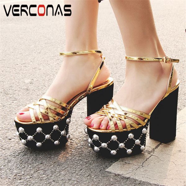 verconas 2020 party pumps summer woman pumps woman sandals design string bead round toe square high heels shoes, Black
verconas 2020 party pumps summer woman pumps woman sandals design string bead round toe square high heels shoes, Black