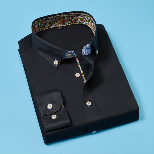 Men's Dress Shirts Fashion Men Slim Fit Long Sleeve Shirt Classical Male Formal Business Asian Size, White;black
Men's Dress Shirts Fashion Men Slim Fit Long Sleeve Shirt Classical Male Formal Business Asian Size, White;black