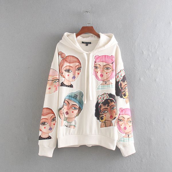 autumn cartoon print white sweatshirt women hoodies oversize hooded loose white casual pullovers casual female ladies, Black
autumn cartoon print white sweatshirt women hoodies oversize hooded loose white casual pullovers casual female ladies, Black