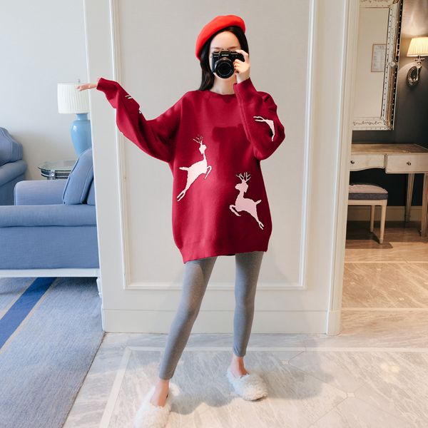 cute maternity sweater winter clothes for pregnant women fall wool pullover autumn warm knitting sweatshirts maternity clothing, White
cute maternity sweater winter clothes for pregnant women fall wool pullover autumn warm knitting sweatshirts maternity clothing, White