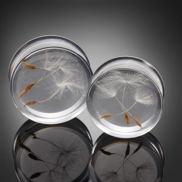other 2pcs/lot white dandelion flower ear plug acrylic flesh tunnel expander gauges body piercing jewelry 10mm-25mm, Slivery;golden
other 2pcs/lot white dandelion flower ear plug acrylic flesh tunnel expander gauges body piercing jewelry 10mm-25mm, Slivery;golden