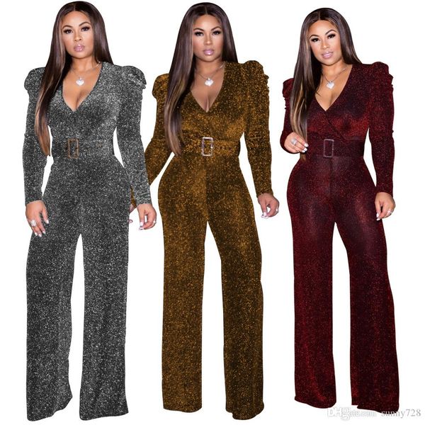 gorgeous women long sleeves jumpsuits real sample elegant v neck ruched shoulder belt ful length straight rompers party pants 2020 spring, Black;white
gorgeous women long sleeves jumpsuits real sample elegant v neck ruched shoulder belt ful length straight rompers party pants 2020 spring, Black;white