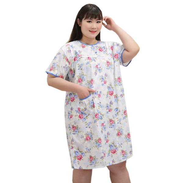 new summer flowers plus size 130kg fresh nightdress women 65% cotton sleepwear casual floral short sleeve mom women sleepdress, Black;red
new summer flowers plus size 130kg fresh nightdress women 65% cotton sleepwear casual floral short sleeve mom women sleepdress, Black;red