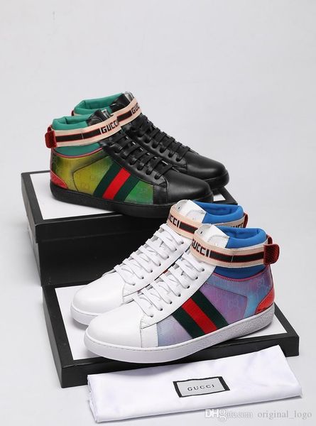 luxury men casual leather walking sneaker running shoes sports sneakers with box 02, Black
luxury men casual leather walking sneaker running shoes sports sneakers with box 02, Black