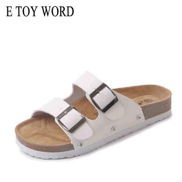 e toy word plus size 40-43 women shoes 2019 summer beach shoes cork slippers casual metal double buckle womens flip flops, Black
e toy word plus size 40-43 women shoes 2019 summer beach shoes cork slippers casual metal double buckle womens flip flops, Black