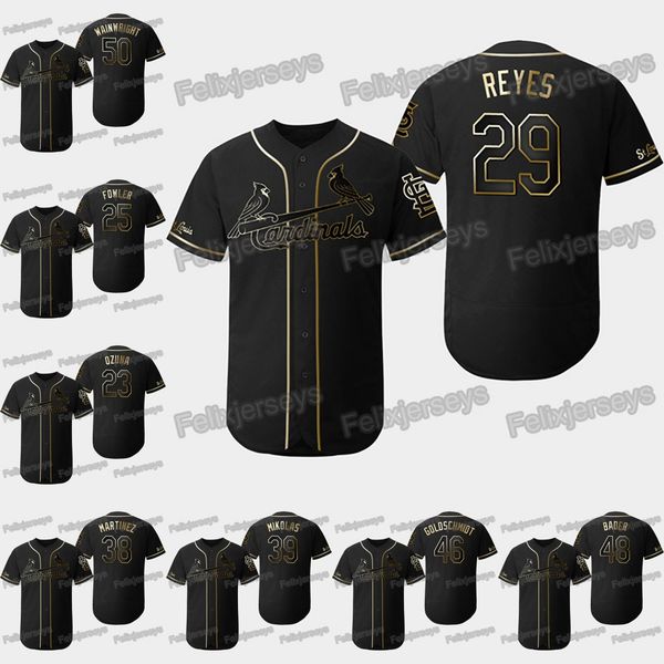 29 Alex Reyes 2019 Golden Edition St. Louis Harrison Bader Miles Mikolas Jose Martinez Dexter Fowler Marcell Ozuna Jersey
29 Alex Reyes 2019 Golden Edition St. Louis Harrison Bader Miles Mikolas Jose Martinez Dexter Fowler Marcell Ozuna Jersey