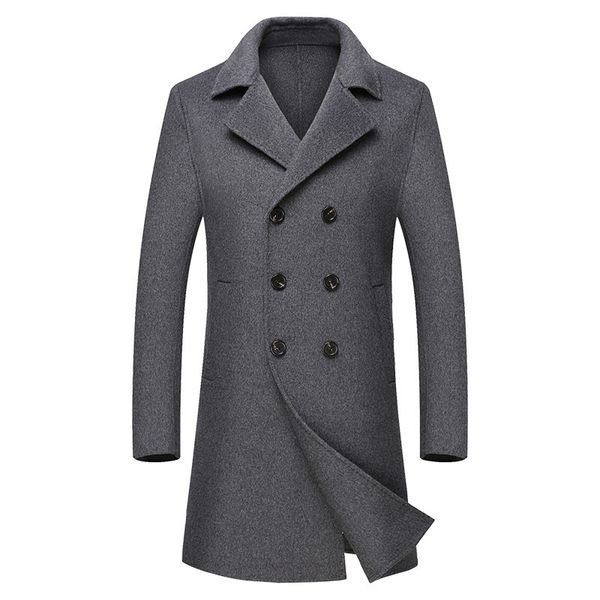 2018 business peacoat casaco masculino men 100% double sided wool overcoat mens winter -clothing silm fit long trench coats, Black
2018 business peacoat casaco masculino men 100% double sided wool overcoat mens winter -clothing silm fit long trench coats, Black