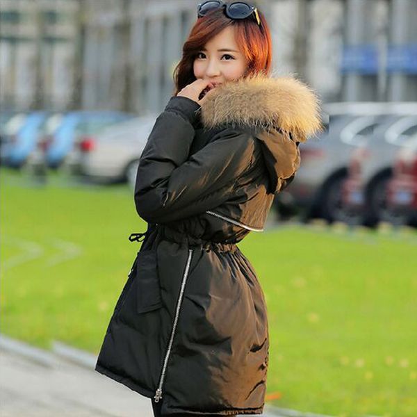 2019 large real raccoon fur parka winter jacket women thickening long duck down jackets warm for winter coat women pluse size, Black
2019 large real raccoon fur parka winter jacket women thickening long duck down jackets warm for winter coat women pluse size, Black