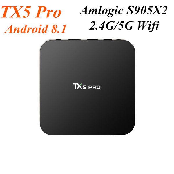 new tx5 pro amlogic s905x2 android 8.1 tv box 4gb32gb quad core 2.4g/5g dual wifi bt4.2 smart tv box
new tx5 pro amlogic s905x2 android 8.1 tv box 4gb32gb quad core 2.4g/5g dual wifi bt4.2 smart tv box