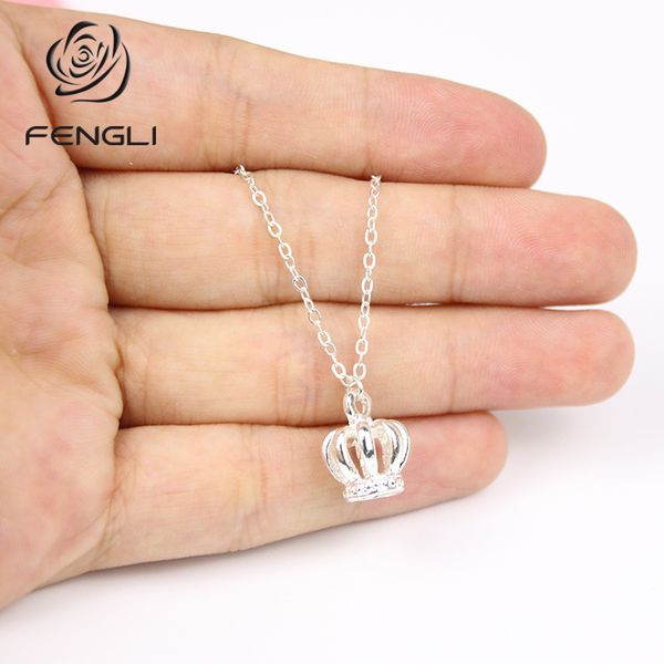 fengli new fashion simple 3d crown pendants&necklaces charm chain choker for women office classroom jewelry gift, Silver
fengli new fashion simple 3d crown pendants&necklaces charm chain choker for women office classroom jewelry gift, Silver
