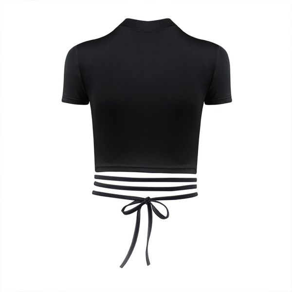black white gray yoga crop gym short sleeve sport fitness women lace up bandage workout shirts for women sport, White;red
black white gray yoga crop gym short sleeve sport fitness women lace up bandage workout shirts for women sport, White;red