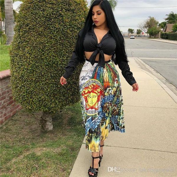 line female fashion style clothing casual apparel womens summer designer skirts floral print floor length a, Black
line female fashion style clothing casual apparel womens summer designer skirts floral print floor length a, Black
