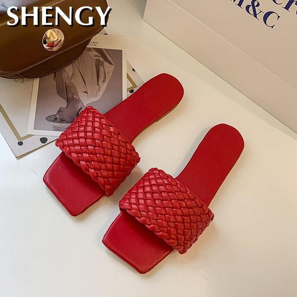 shy 2020 fashion women's slippers weave slides women shoes summer indoor outdoor slippers square toe sandals female, Black
shy 2020 fashion women's slippers weave slides women shoes summer indoor outdoor slippers square toe sandals female, Black