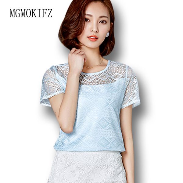 chiffon shirt women summer 2019 casual short sleeve o neck hollow out female lace blouse slim black blusas plue size s-3xl, White
chiffon shirt women summer 2019 casual short sleeve o neck hollow out female lace blouse slim black blusas plue size s-3xl, White