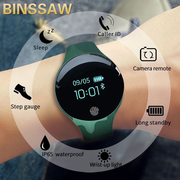 binssaw smart watch for ios android men women waterproof sport intelligent watches pedometer calories reminder fitness bracelet, Slivery;brown
binssaw smart watch for ios android men women waterproof sport intelligent watches pedometer calories reminder fitness bracelet, Slivery;brown