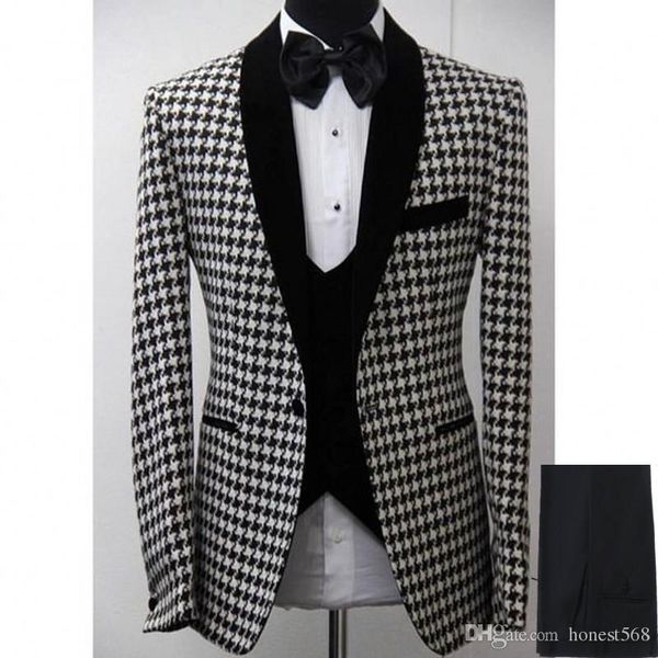 houndstooth tuxedos groom wedding men suits mens wedding suits tuxedo costumes de smoking pour hommes men(jacket+pants+tie+vest) 041, Black;gray
houndstooth tuxedos groom wedding men suits mens wedding suits tuxedo costumes de smoking pour hommes men(jacket+pants+tie+vest) 041, Black;gray