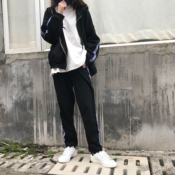 autumn tracksuit korean fashion 2018 winter clothes women harajuku personality retro letter zipper two piece set and pants, Gray
autumn tracksuit korean fashion 2018 winter clothes women harajuku personality retro letter zipper two piece set and pants, Gray