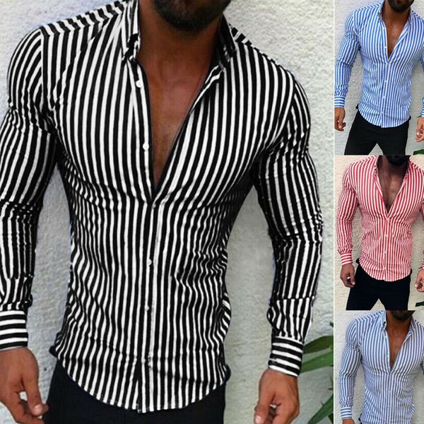 2020 бренд свободного покроя весна роскошные полосатый с длинным рукавом slim-подходят мужчины футболку уличная платье социальной рубашки му, White;black
2020 бренд свободного покроя весна роскошные полосатый с длинным рукавом slim-подходят мужчины футболку уличная платье социальной рубашки му, White;black
