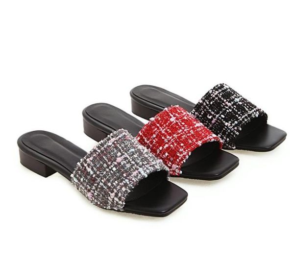 extra big size 31 to 42 to 50 squared toe low heel sandals casual style women designer slides, Black
extra big size 31 to 42 to 50 squared toe low heel sandals casual style women designer slides, Black