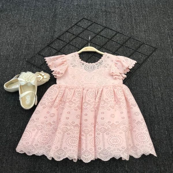 wholesale girls dress 2020 summer new style lace flare sleeve bow tie cotton hollow out princess dress children clothes e1949, Red;yellow
wholesale girls dress 2020 summer new style lace flare sleeve bow tie cotton hollow out princess dress children clothes e1949, Red;yellow