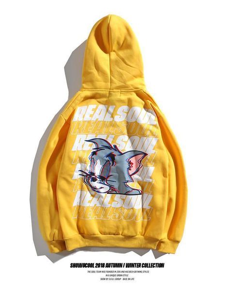 21 design hoodies japanese korean style tom cat print hooded sweater oversize high street tide brand couple loose hooded jacket, Black
21 design hoodies japanese korean style tom cat print hooded sweater oversize high street tide brand couple loose hooded jacket, Black