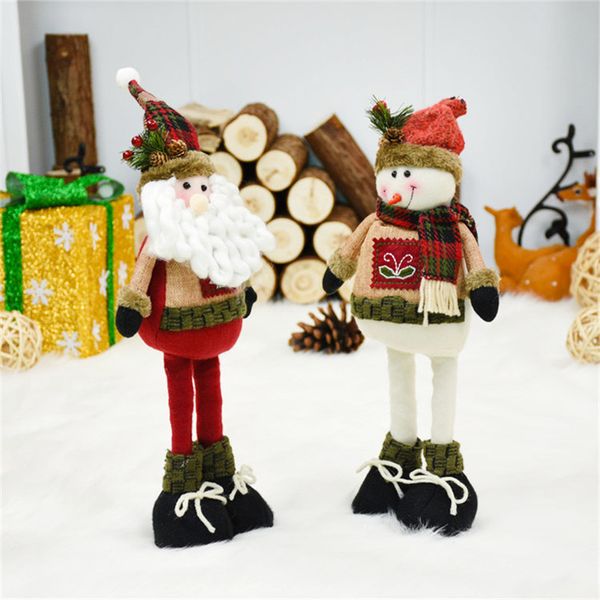 birthday party gifts toys retractable standing santa claus snowman figures christmas decorations for home dolls xmas adornment 
birthday party gifts toys retractable standing santa claus snowman figures christmas decorations for home dolls xmas adornment
