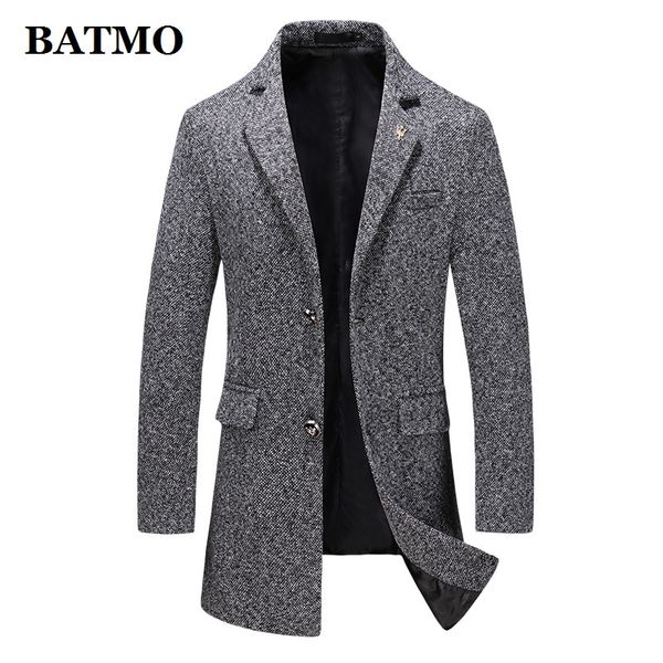 batmo 2019 new arrival autumn wool casual trench coat men,men's long jackets ,f16, Black
batmo 2019 new arrival autumn wool casual trench coat men,men's long jackets ,f16, Black