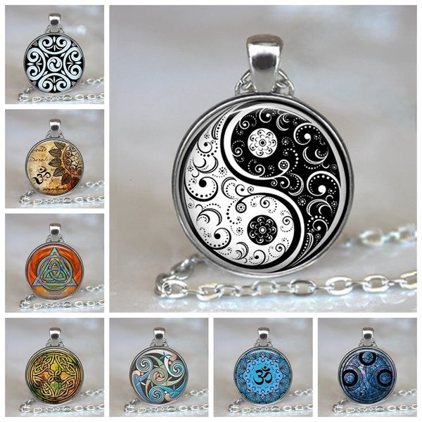 black white gothic yin yang necklace glass cabochon pendant yoga zen jewelry birthday christmas gift for yoga lover wholesale, Silver
black white gothic yin yang necklace glass cabochon pendant yoga zen jewelry birthday christmas gift for yoga lover wholesale, Silver