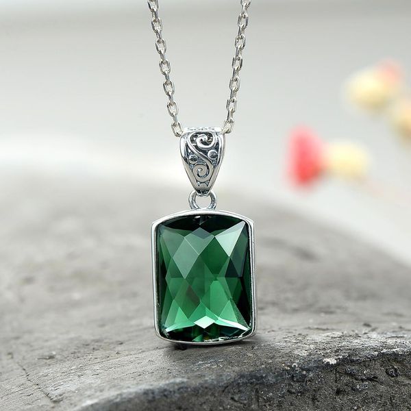 natural stone pendant faceted square green crystal jewelry 925 sterling silver personalized vintage hollow pendants
natural stone pendant faceted square green crystal jewelry 925 sterling silver personalized vintage hollow pendants