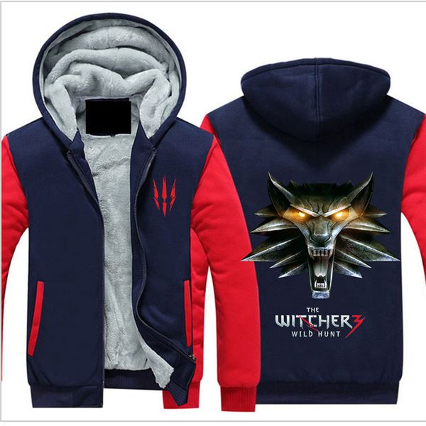 witch hunter mens designer hoodies zipper fly thick wool liner winter hoodies pop game homme clothes, Black
witch hunter mens designer hoodies zipper fly thick wool liner winter hoodies pop game homme clothes, Black