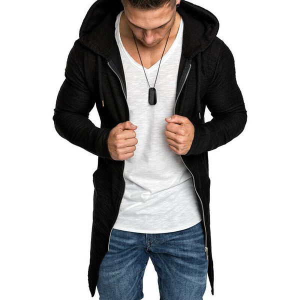 men splicing hooded trench coat jacket cardigan hoodies long sleeve outwear blouse casual stitch jacket men zip up slim jacket, Black;brown
men splicing hooded trench coat jacket cardigan hoodies long sleeve outwear blouse casual stitch jacket men zip up slim jacket, Black;brown