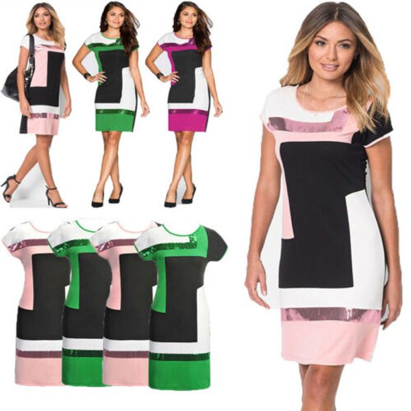 2019 elegant office dress lady womens formal business work party sheath tunic summer lady pencil mini dress, Black;gray
2019 elegant office dress lady womens formal business work party sheath tunic summer lady pencil mini dress, Black;gray
