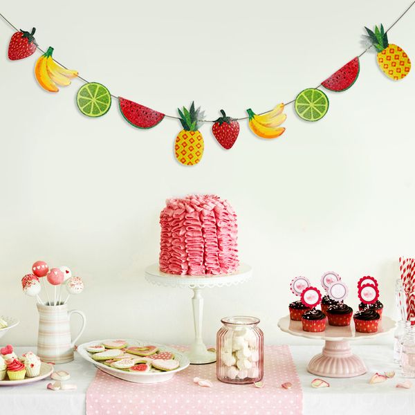 1pc banner lovely fruits theme summer colorful glitter flags kindergarten baby shower birthdays party decorating supplies
1pc banner lovely fruits theme summer colorful glitter flags kindergarten baby shower birthdays party decorating supplies