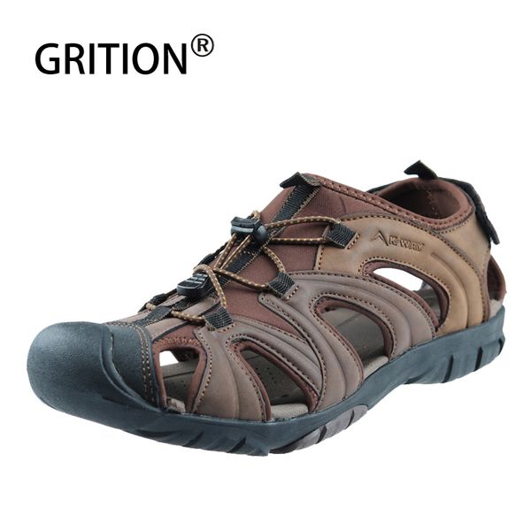 grition sandals men walking leather rubber sole summer outdoor beach shoes flat comfortable male water close toe gladiator 2019, Black
grition sandals men walking leather rubber sole summer outdoor beach shoes flat comfortable male water close toe gladiator 2019, Black