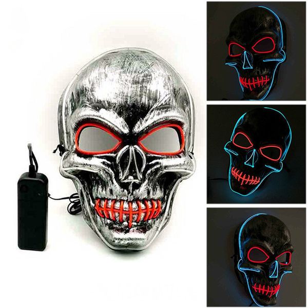 el cold light highlight mask fashion horror scary skull mixed color led glow mask for holiday party halloween christmas
el cold light highlight mask fashion horror scary skull mixed color led glow mask for holiday party halloween christmas
